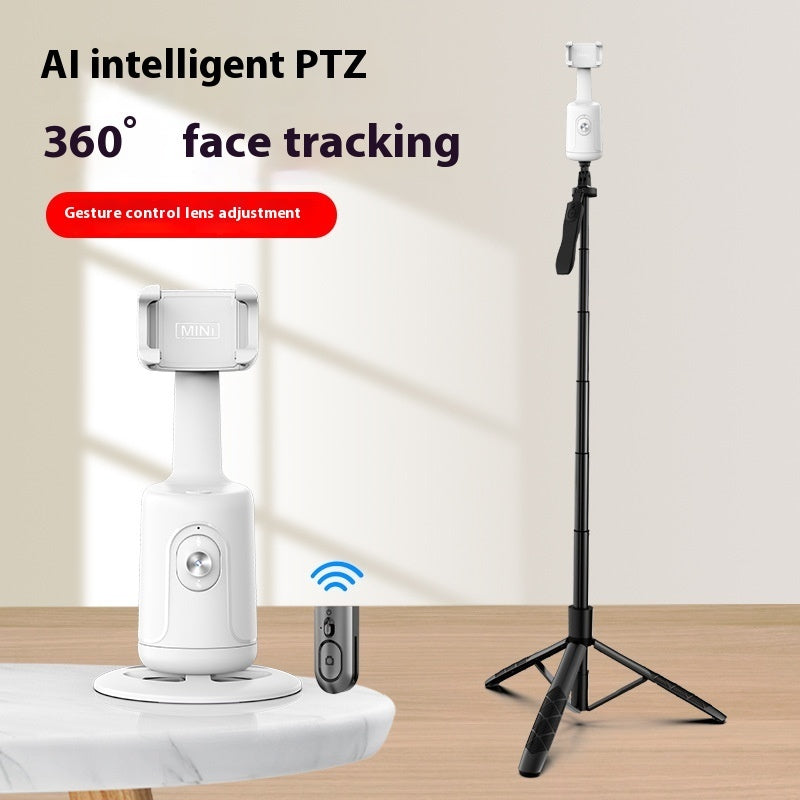 360° Auto Face Tracking Smart Gimbal – AI Phone Holder Stabilizer for Video, Vlog & Live Streaming