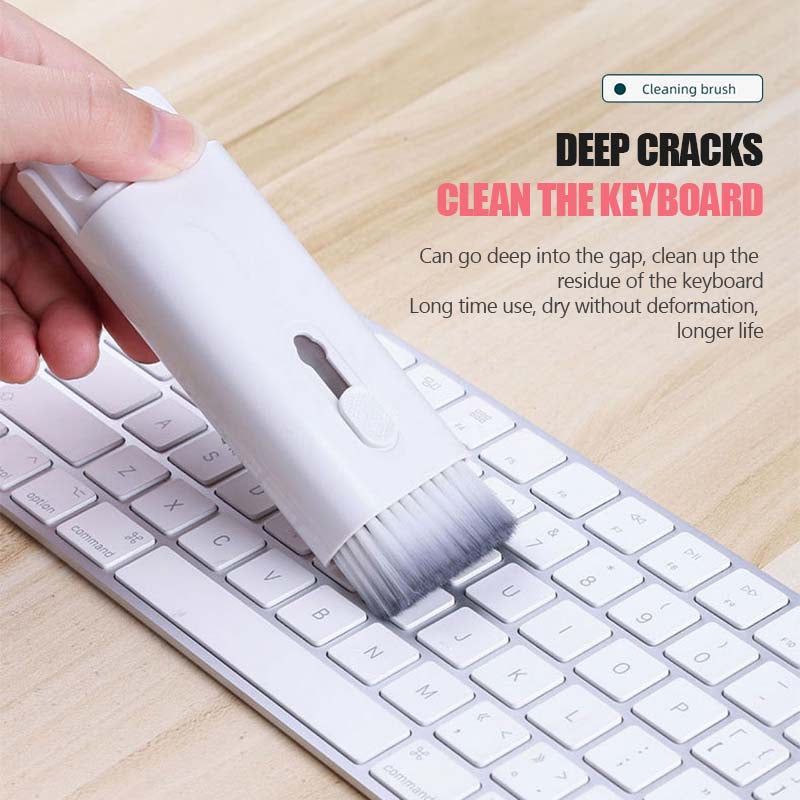 Multifunctional Cleaning Pen Set – Keyboard Cleaner Kit with Keycap Puller & Tools for Earbuds, Headsets & Electronics