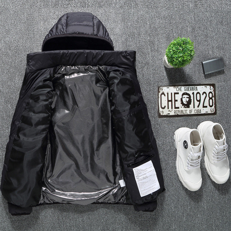 USB Heated Jacket Coat – Men’s Winter Thermal Cotton Coat with Electric Heating Vest for Outdoor Warmth