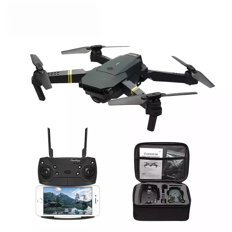 E58 Foldable Drone with HD Camera – Compact Aerial Quadcopter for Beginners