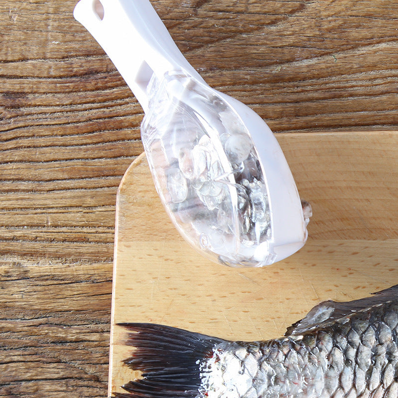 Fish Scale Remover Brush – Quick Scraping Fish Scaler Knife & Skin Peeling Cleaner Kitchen Tool