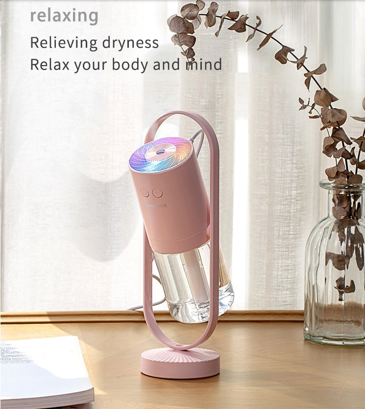 Magic Shadow USB Air Humidifier – Ultrasonic Mist Maker with Projection Night Light & Mini Air Purifier for Home, Car & Office