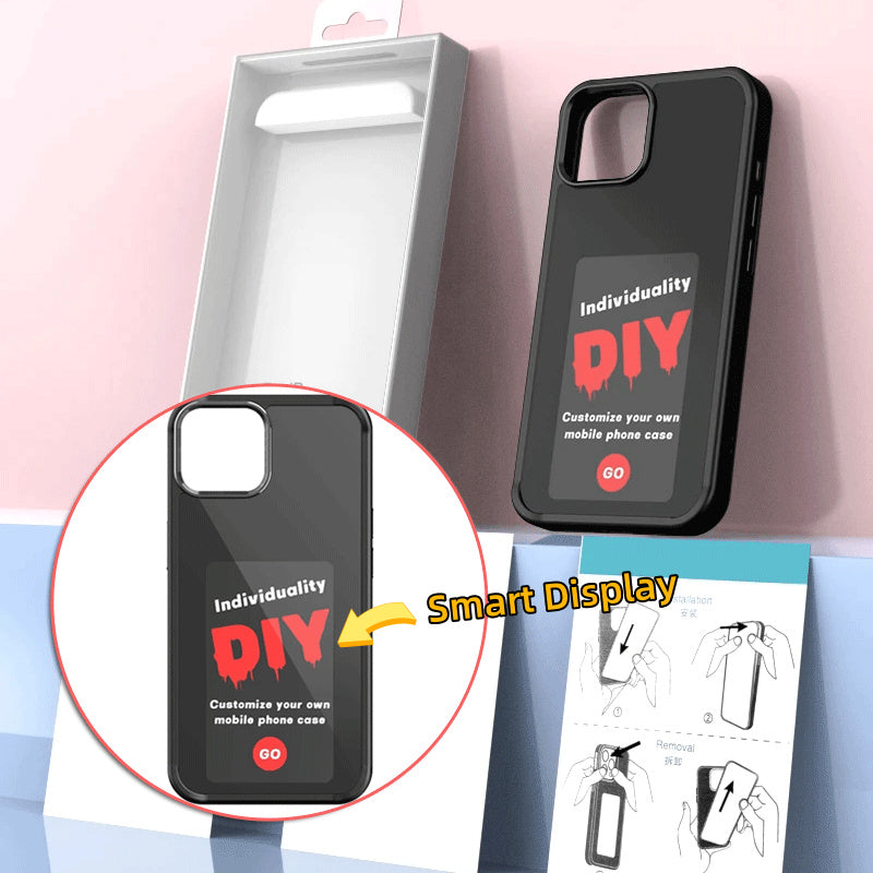 E-Ink Screen Phone Case – Battery-Free Personalized Projection Luxury Designer Phone Cover