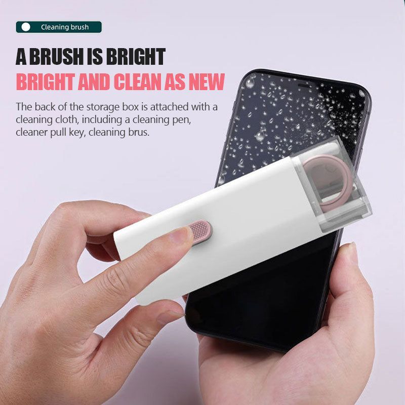 Multifunctional Cleaning Pen Set – Keyboard Cleaner Kit with Keycap Puller & Tools for Earbuds, Headsets & Electronics