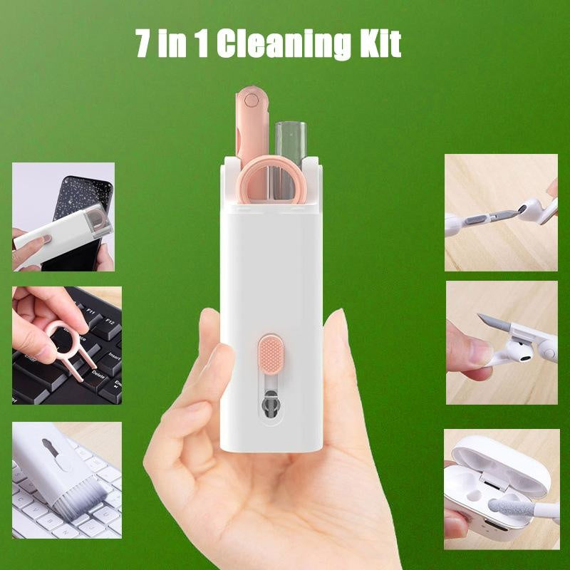 Multifunctional Cleaning Pen Set – Keyboard Cleaner Kit with Keycap Puller & Tools for Earbuds, Headsets & Electronics