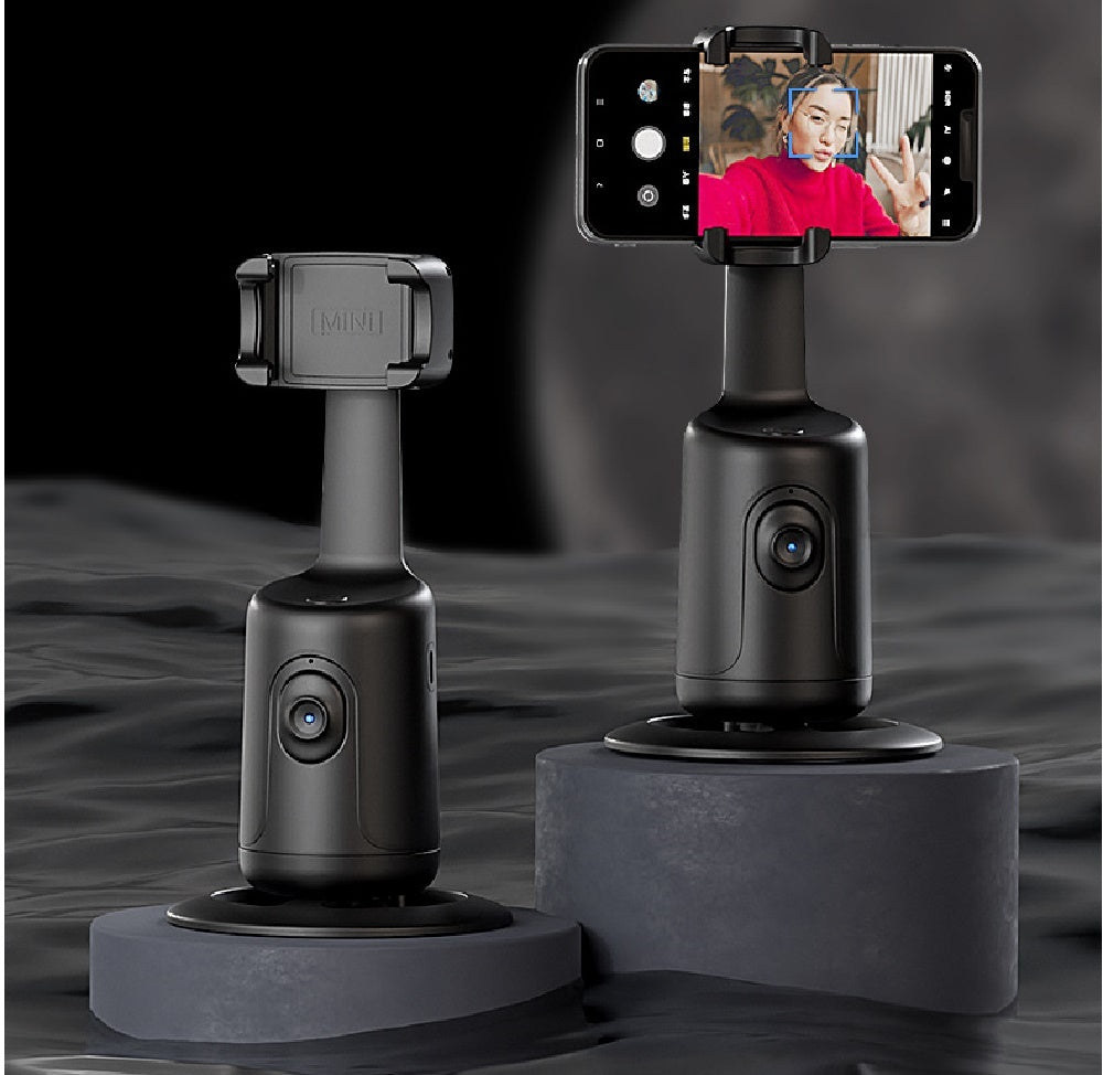 360° Auto Face Tracking Smart Gimbal – AI Phone Holder Stabilizer for Video, Vlog & Live Streaming