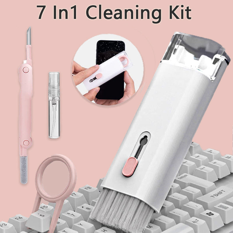 Multifunctional Cleaning Pen Set – Keyboard Cleaner Kit with Keycap Puller & Tools for Earbuds, Headsets & Electronics