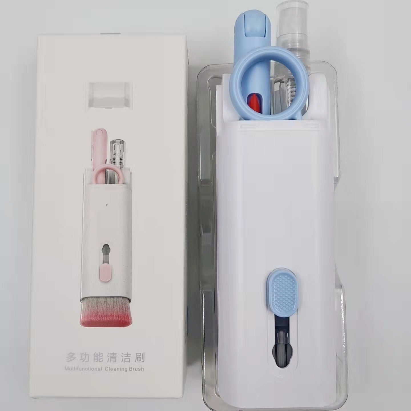 Multifunctional Cleaning Pen Set – Keyboard Cleaner Kit with Keycap Puller & Tools for Earbuds, Headsets & Electronics