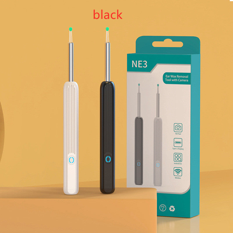 NE3 Wireless Ear Cleaner Otoscope – Ear Wax Removal Tool with Camera, LED Light & Endoscope Cleaning Kit for iPhone