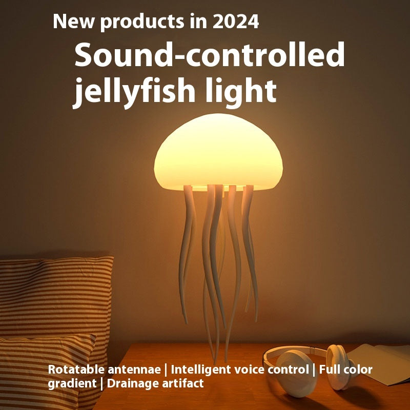 LED Jellyfish Lamp – Realistic Mood Night Light for Bedroom, Desk & Home Décor | Smart Portable Jellyfish Aquarium Lamp