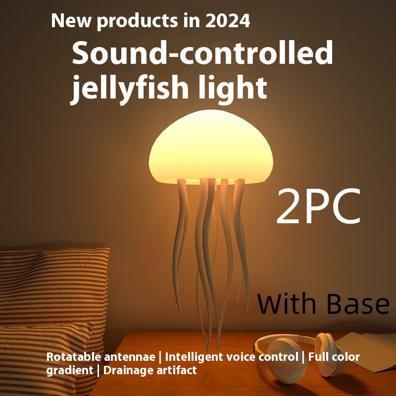 LED Jellyfish Lamp – Realistic Mood Night Light for Bedroom, Desk & Home Décor | Smart Portable Jellyfish Aquarium Lamp