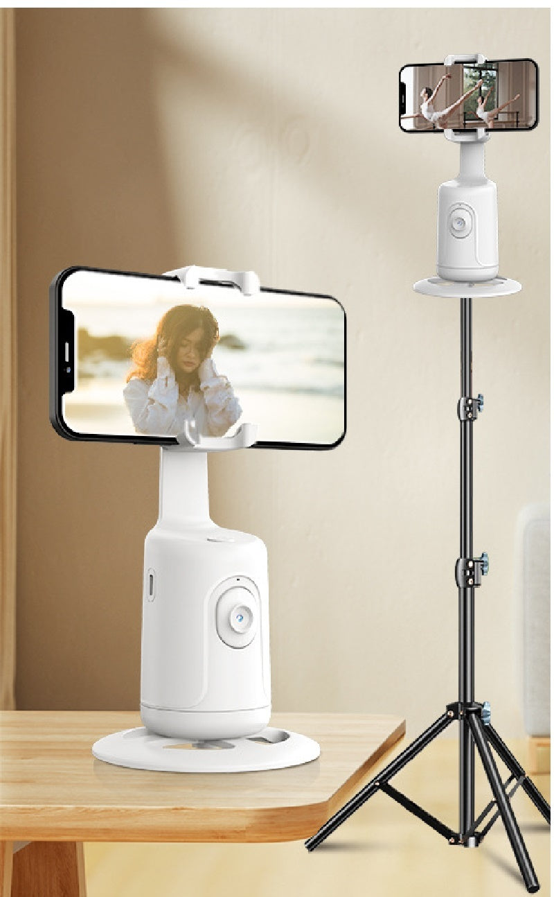 360° Auto Face Tracking Smart Gimbal – AI Phone Holder Stabilizer for Video, Vlog & Live Streaming