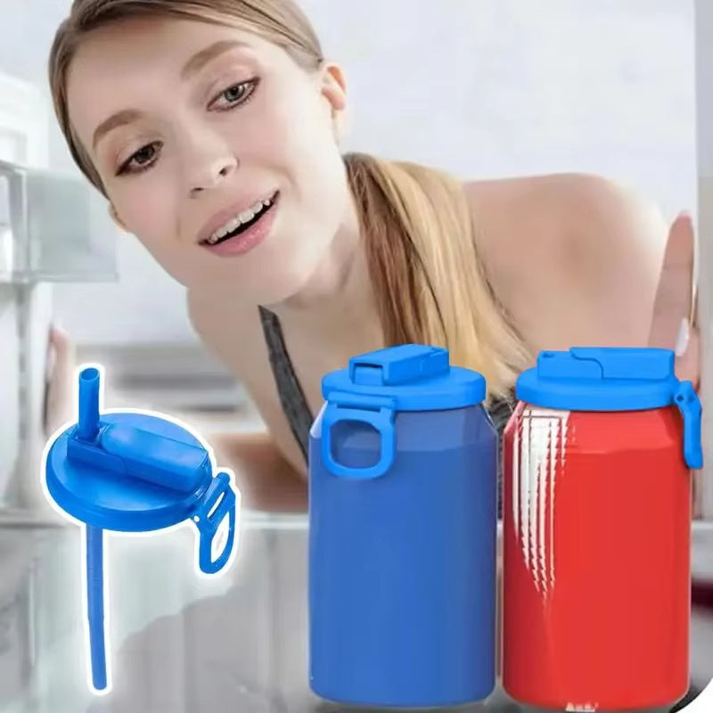Reusable Soda Can Lid with Straw – Beverage Cup Cap Stopper for Cola, Beer, Juice & Standard Drink Cans