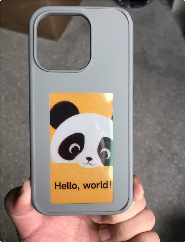 E-Ink Screen Phone Case – Battery-Free Personalized Projection Luxury Designer Phone Cover