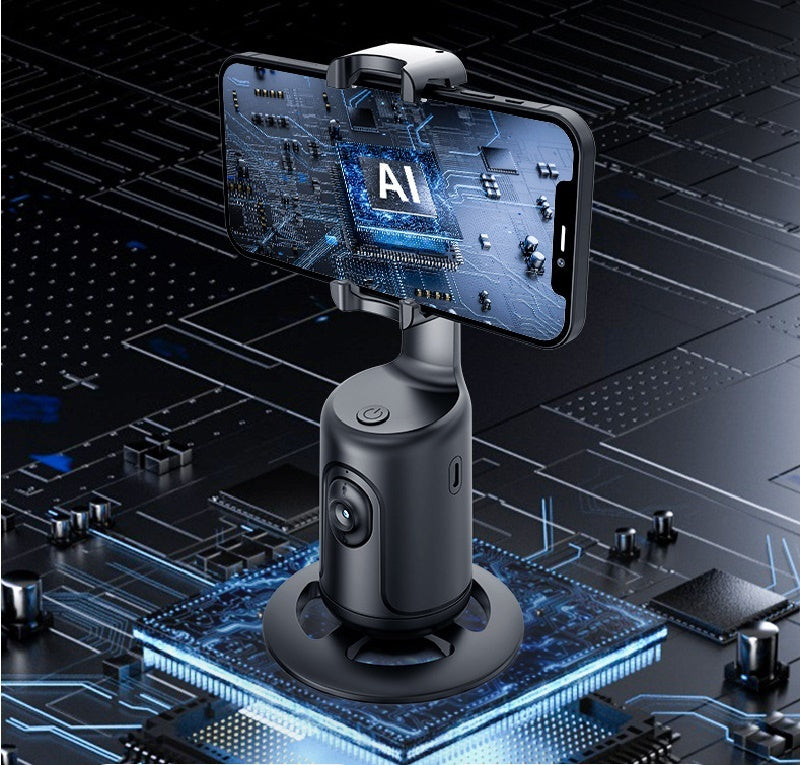 360° Auto Face Tracking Smart Gimbal – AI Phone Holder Stabilizer for Video, Vlog & Live Streaming